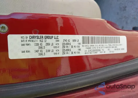 2013 Chrysler Town & Country Touring из США, поврежденный, VIN 2C4RC1BG0DR528986